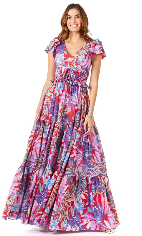 Stylish Women's Garments Lara Dresses 29276 - Floral Print Dress