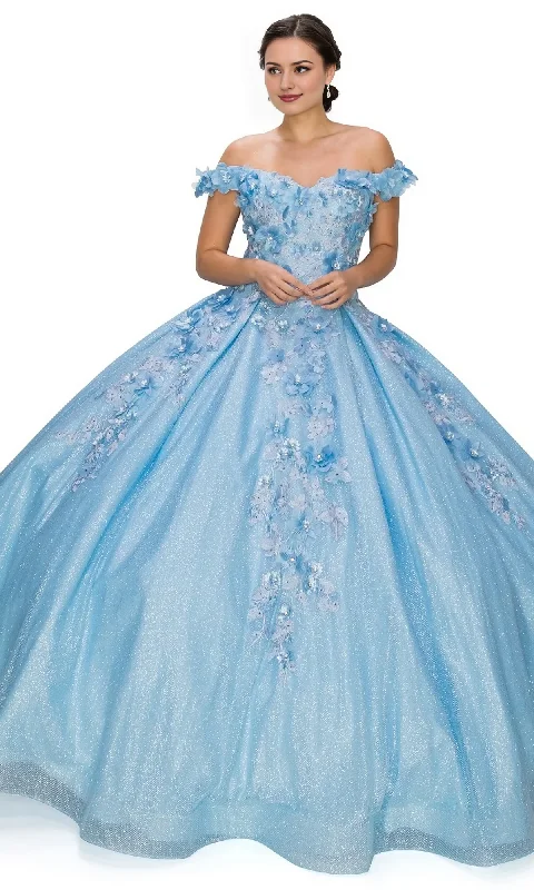 Women's Fashion Essentials Ball Gown Quinceanera Dresses Princess Dress Performance Off Shoulder with Appliques