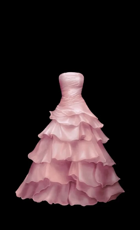 Women's Urban Clothing Pink Ball Gown Quinceanera Dresses A Line Princess Dresses      S7025