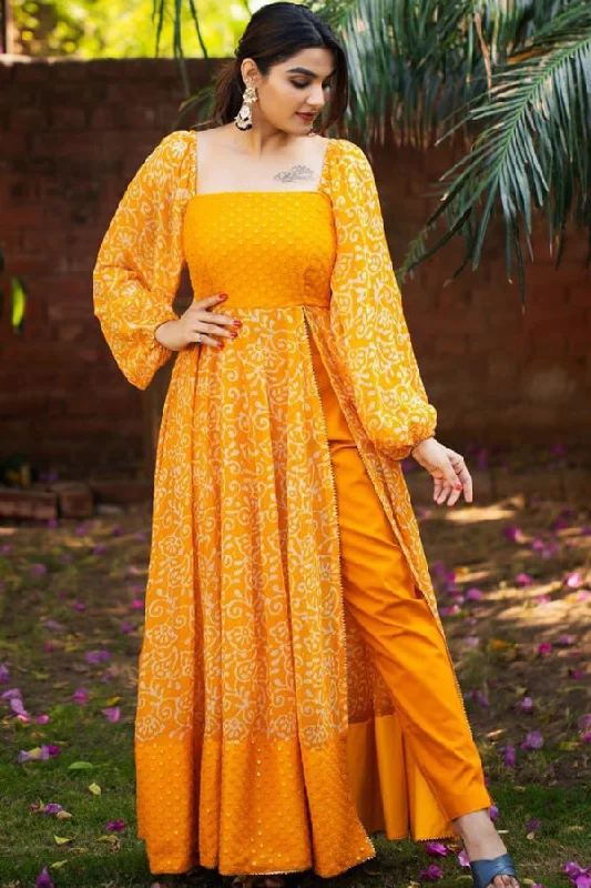 Chic Women's Outfit Ideas Best Yellow Gown For Haldi Ceremony 2023