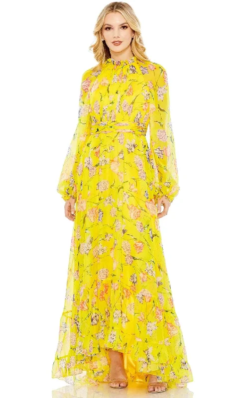 Fashionable Women's Casual Apparel Mac Duggal 68218 - Floral Dress