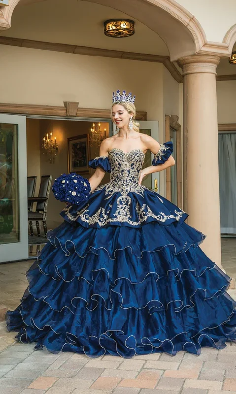 Charming Women's Outfit For Special Occasions Ball Gown Quinceanera Dresses Princess Dress Layered Removable Strapless With Appliques