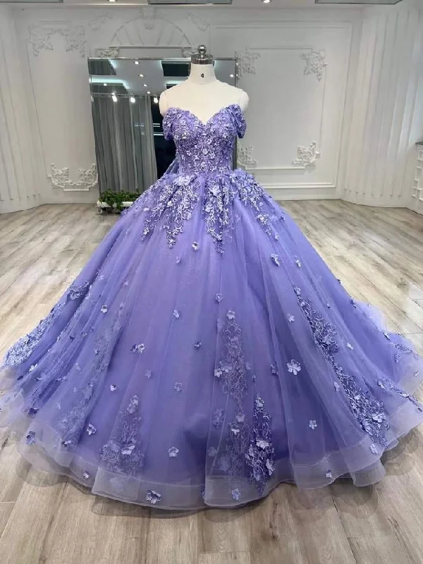 Women's Casual Clothing For Lounging A Line Purple Ball Gown Quinceanera Dresses A Line Princess Dresses      S7027