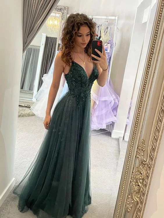 Vintage Clothing For Women green prom dress Formal Gown      S3780