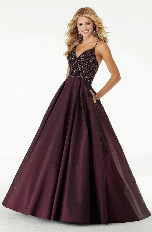 Women's Professional Apparel Mori Lee - Embellished V Neck Ballgown 45086