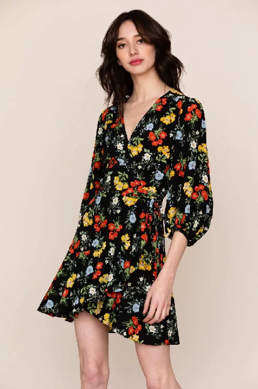 Women's Luxury Attire Love Wins Dress - Black Floral