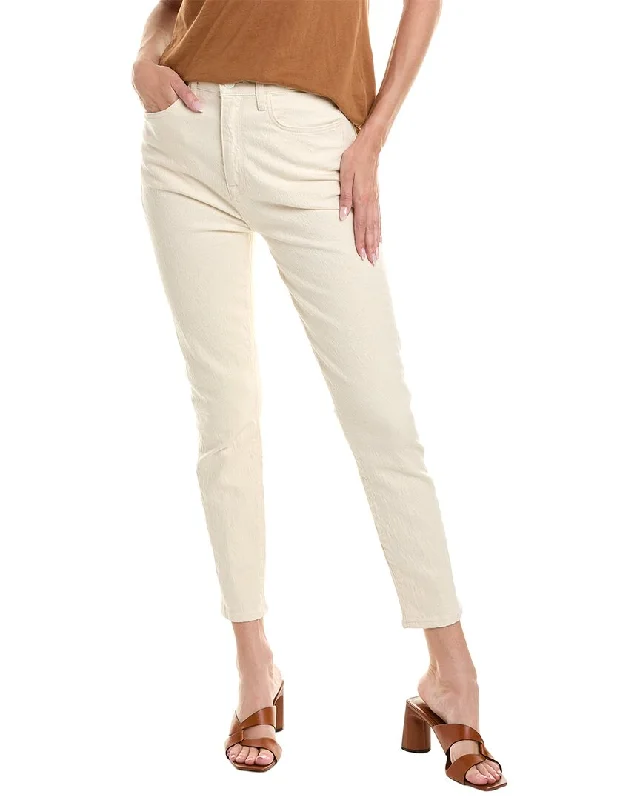 Effortless Chic for Women Triarchy Ms. Ava Off White High-Rise Retro Skinny Jean