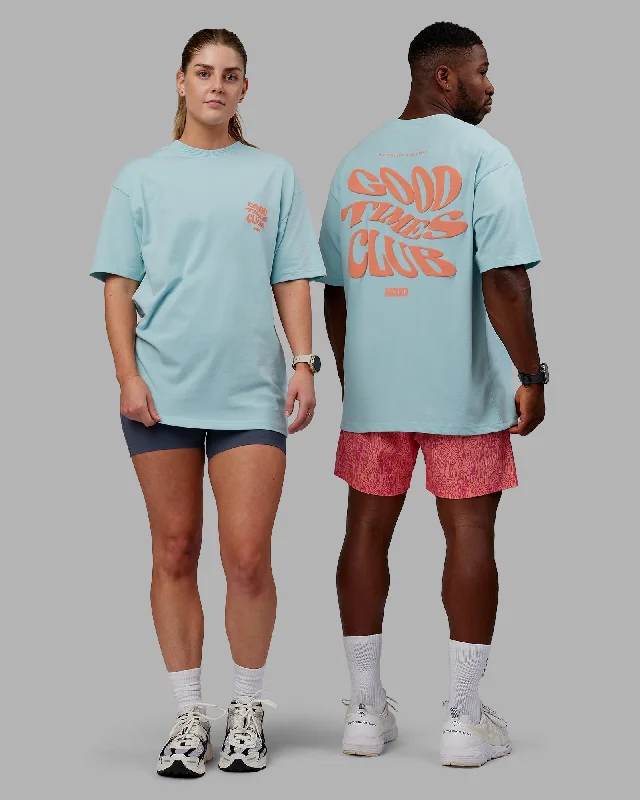 Women's Trendy Clothing Unisex Good Times Heavyweight Tee Oversize - Columbia-Mellow Peach