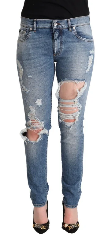 Women's Evening Wear Dolce & Gabbana Chic Distressed  Skinny Women's Jeans