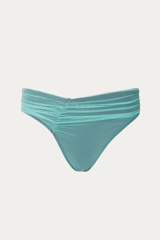 Casual Garments For Women Mesh Delrey Bikini Bottom In Mint