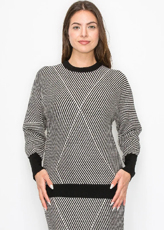 Sustainable Women's Clothing Modern Angles Knit Sweater