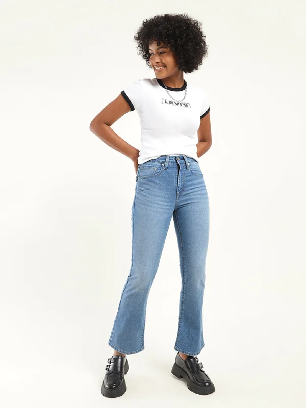 Women's Chic Outfit Women's High Rise 725 Slim Bootcut Jeans