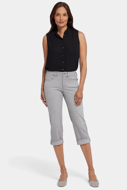 Women's Resort Apparel Marilyn Straight Crop Jeans - Grenada Mist