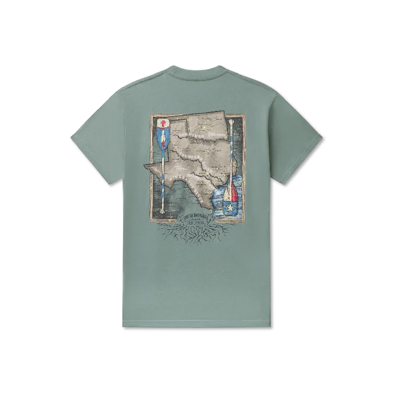 Women's Versatile Apparel River Route Collection Tee - Texas & Oklahoma