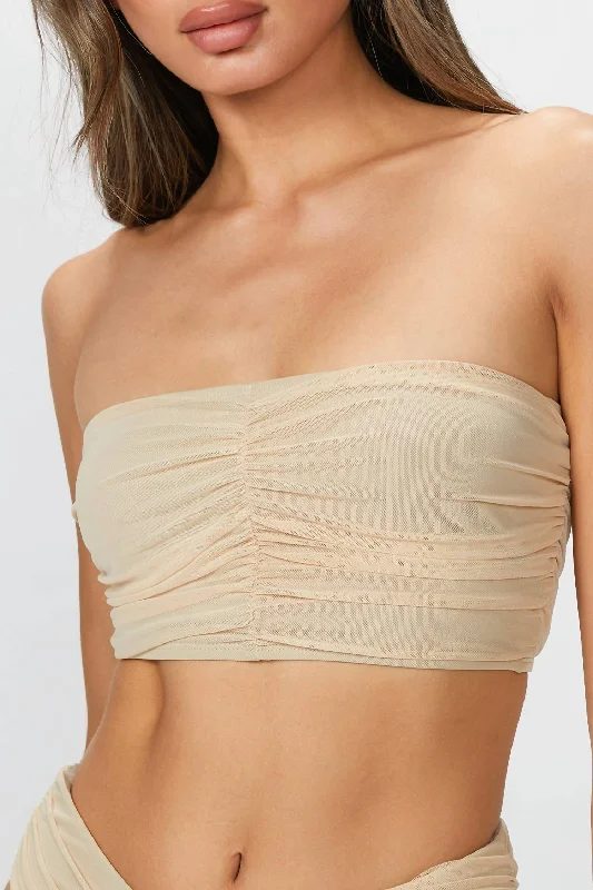 Women's Professional Garments Mesh Delrey Top In Sand