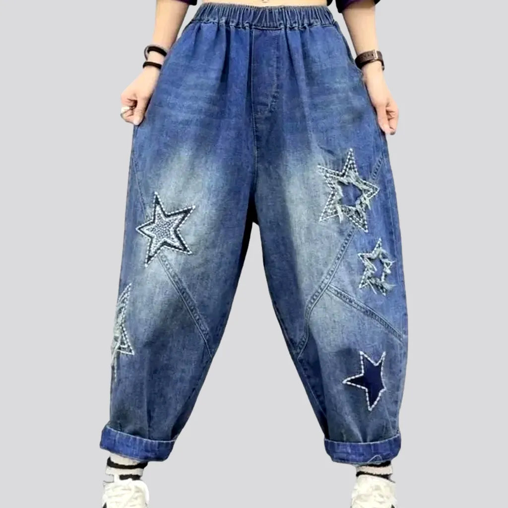 High-Fashion Women's Clothing Baggy jean pants
 for women