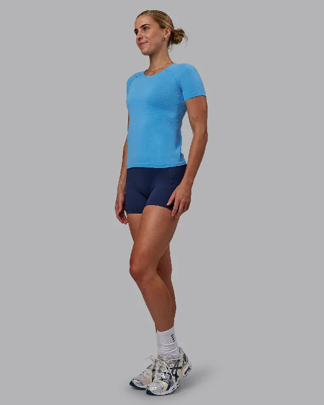 Affordable Online Boutique AeroFLX+ Seamless Tee - Azure Blue/Azure Blue