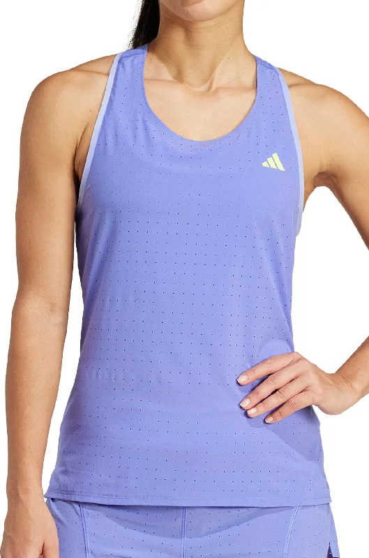 Women's Festive Attire adidas Adizero Womens Running Vest Tank Top - Blue