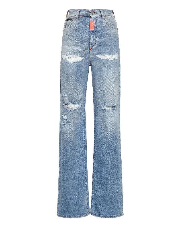 Women's Fashion-Forward Apparel Denim Trousers Palace Fit