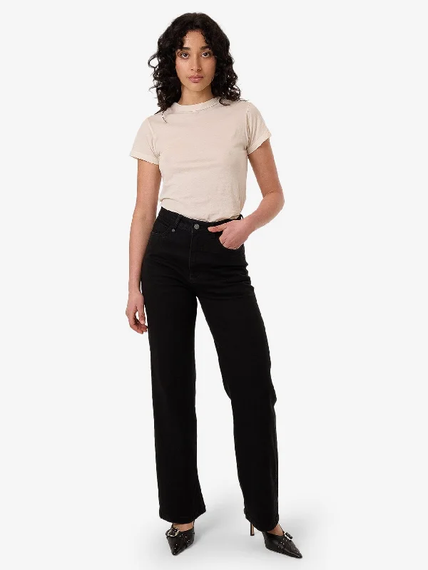 Women's Fashion Clothes Cherry Stretch Jean - Black Rinse