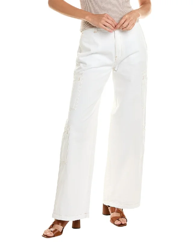 Casual Women's Clothing Online HUDSON Jeans White High-Rise Wide Leg Jean