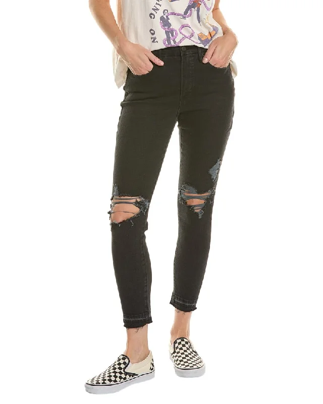 Women's Evening Garments GOOD AMERICAN Good Legs Black Crop Jean