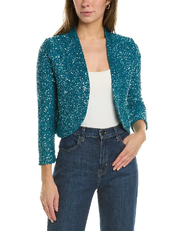 Women's Clothes Oscar de la Renta Sequin Bolero Cardigan