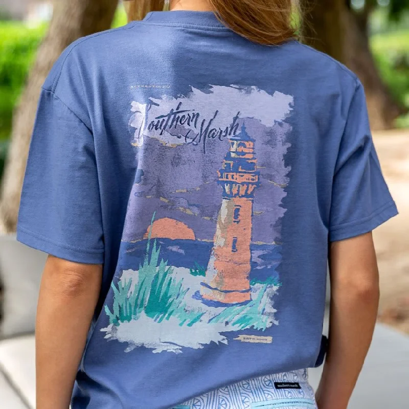 Timeless Women's Clothes Southern Horizons Tee - Lighthouse