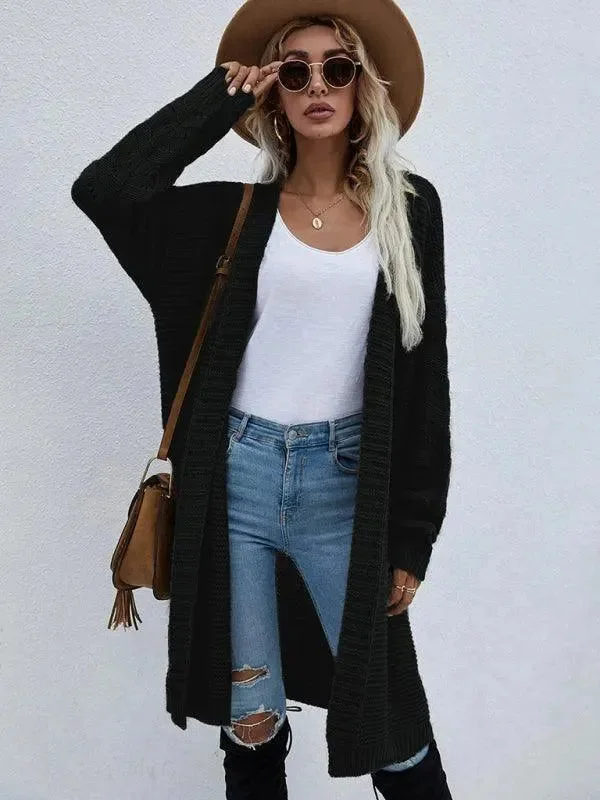 Trendy Outfits For Ladies Open Knit Long Women Cardigan Sweater