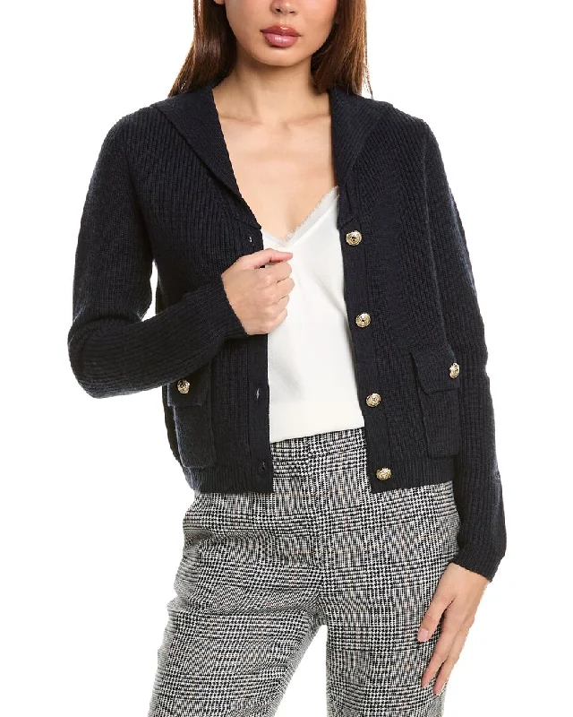 Women's Holiday Clothes Bruno Magli Sailor Collar Wool Jacket