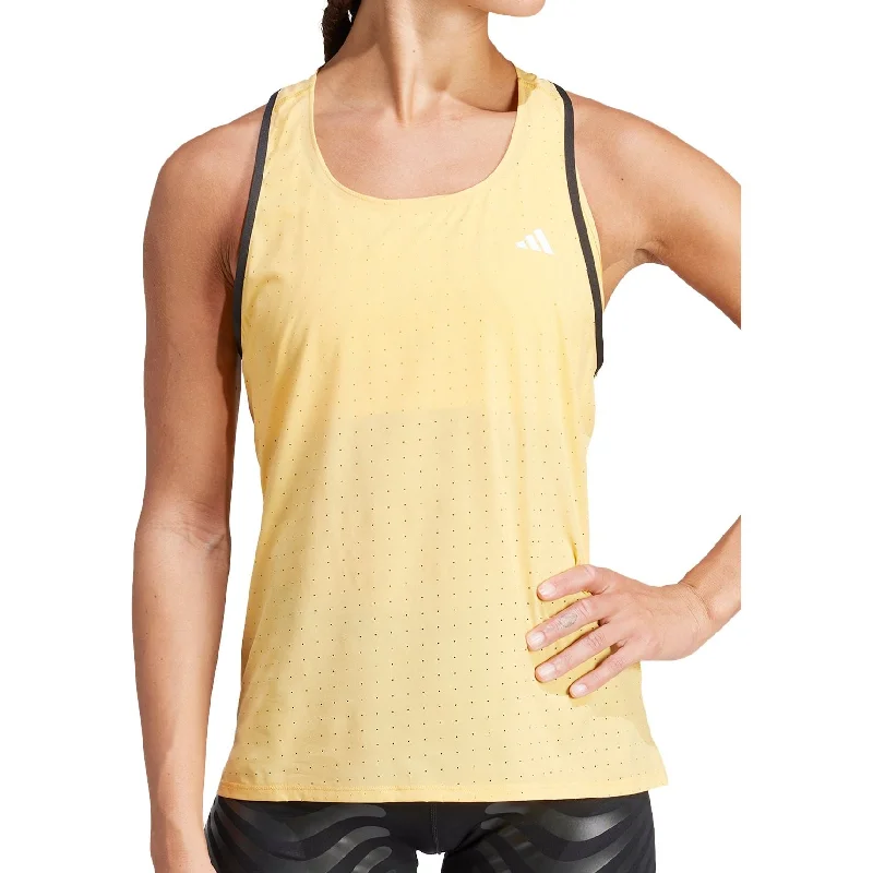 Women's Trendy Attire adidas Adizero Womens Running Vest Tank Top - Yellow