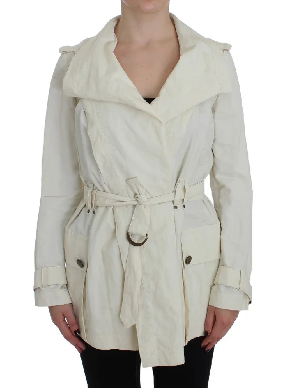 Stylish Everyday Clothing PLEIN SUD  Trench Coat Women's Jacket