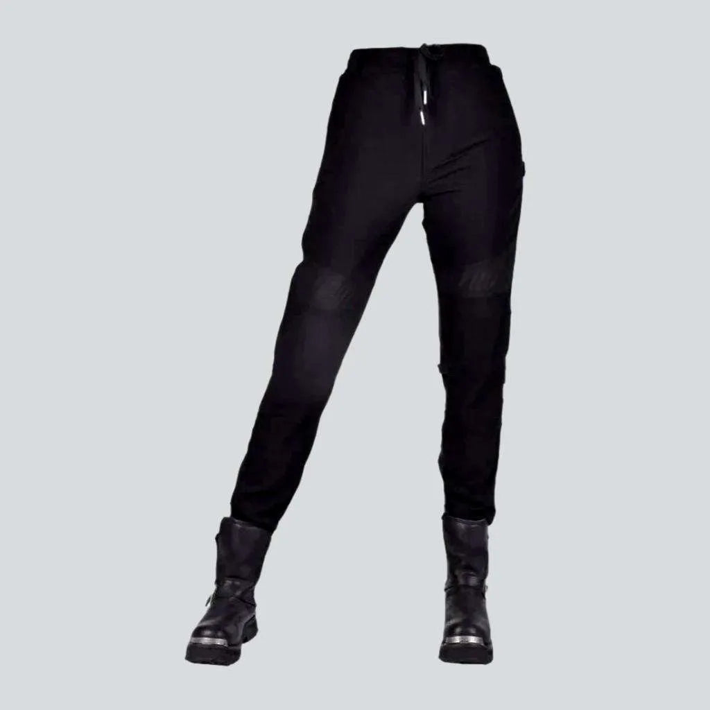 Women's Activewear Garments Skinny mid-waist moto denim pants