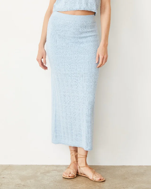 Women's Outdoor Activity Garments Crochet Knit Midi Skirt