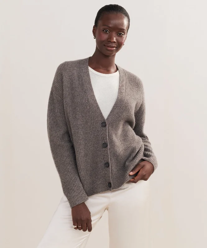 Best Online Boutiques For Women Cropped Cashmere Cocoon Cardigan