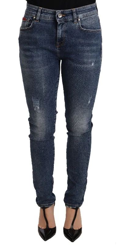 Women's Outfit Dolce & Gabbana Elegant Slim-Fit Distressed Skinny Women's Jeans