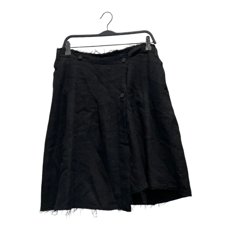 Women's Occasion Wear Clothes OUR LEGACY/Long Skirt/40/Wool/BLK/Pleated Wrap Skirt W4224PBL