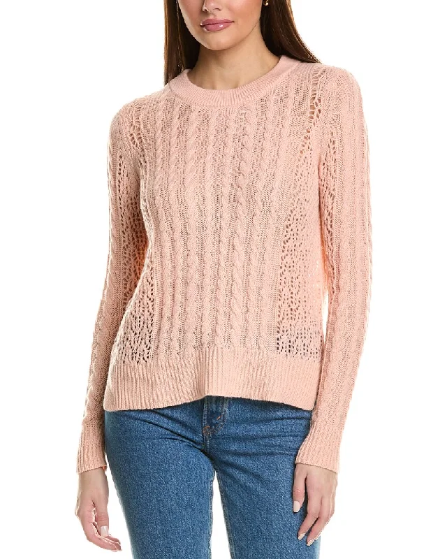 Big Sale Event Autumn Cashmere Pointelle & Cable Cashmere Sweater