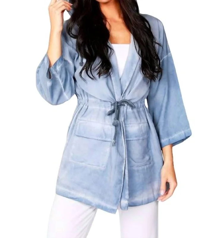 Women's Clothing for Every Season and Trend Jennifer Hooded Long Trench Coat In Denim