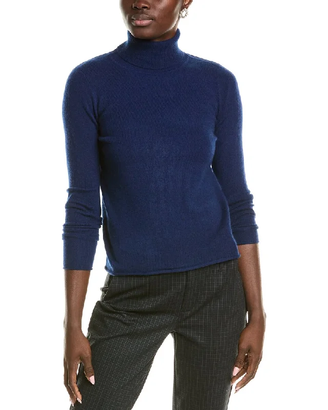 Stylish And Comfortable Clothing For Women sofiacashmere Roll Cuff & Hem Turtleneck Sweater