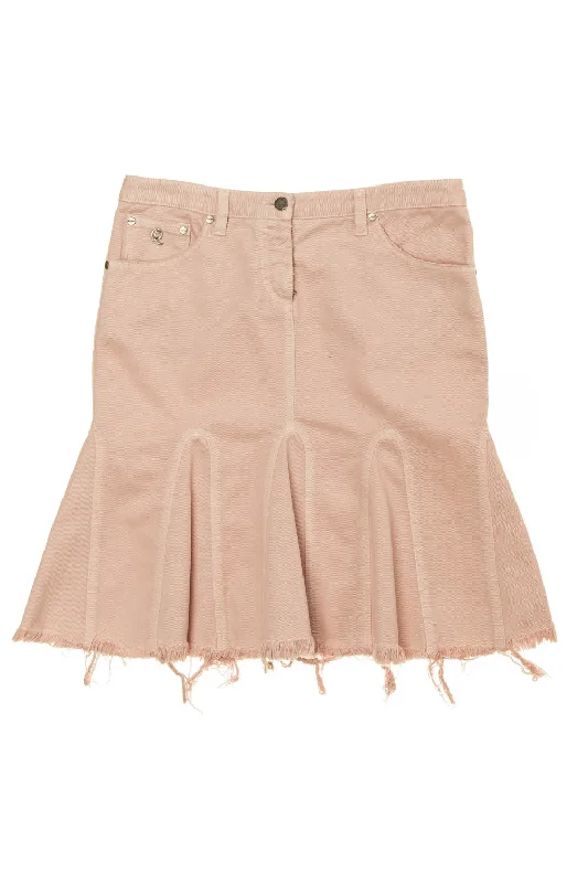 Fashion-forward Women's Clothing Original Alexander McQueen - Pink Denim Skirt - IT 40