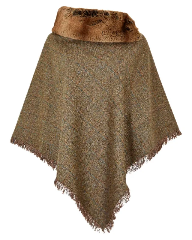 Fashionable Women's Casual Apparel Dubarry Womens Silverfir Tweed Poncho