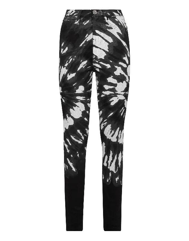 Women's Transitional Apparel Denim Super High Waist Jegging Tie dye