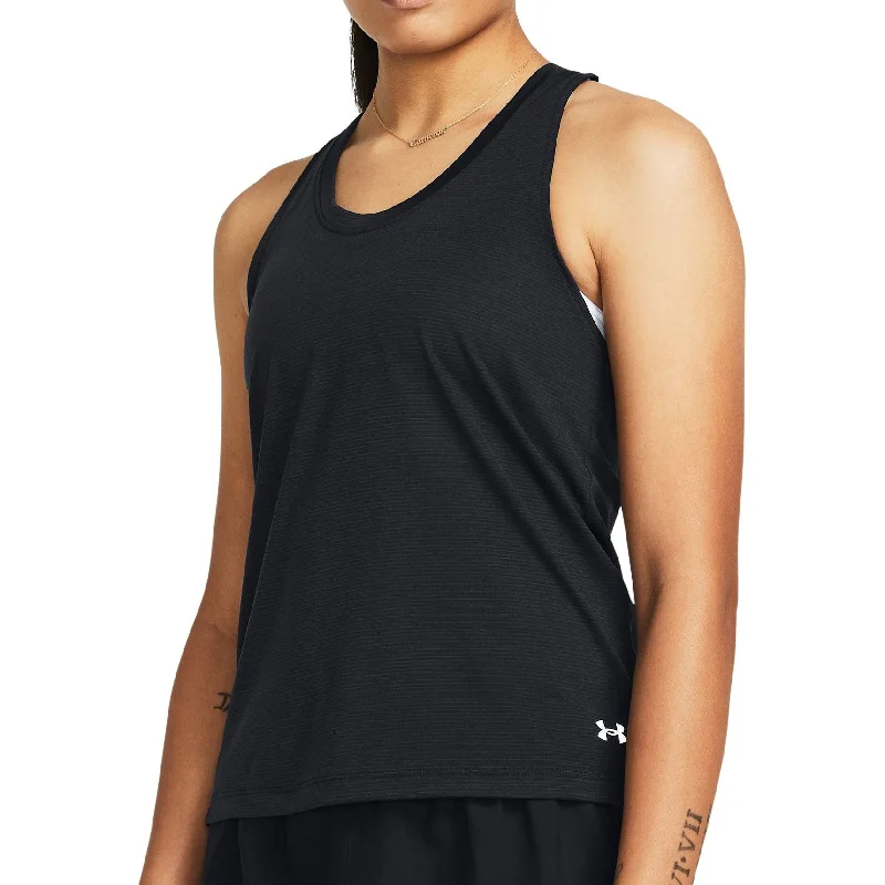 Women's Outerwear Attire Under Armour Launch Womens Running Vest Tank Top - Black