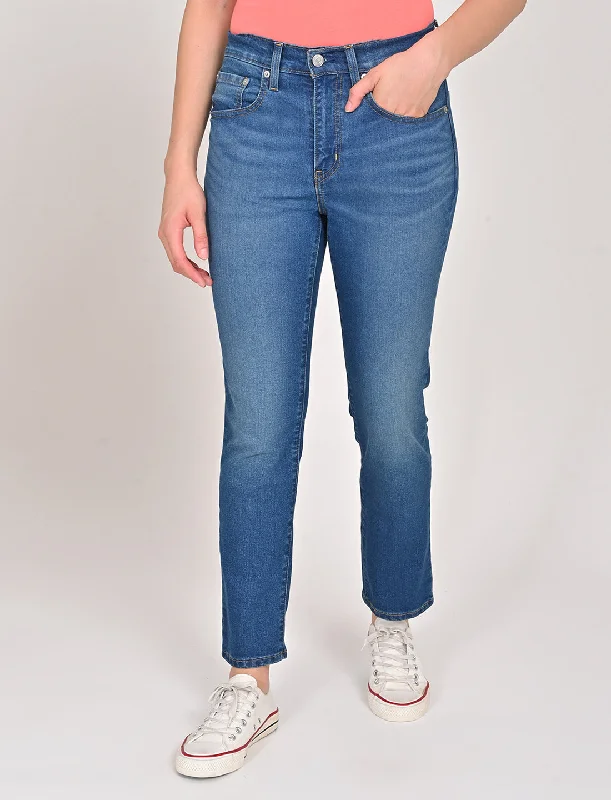 Women's Resort Attire Women's High Rise 724 Slim Straight Fit Jeans