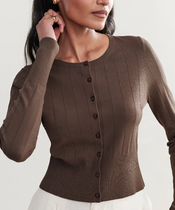 Women Apparel Ribbed Finley Cardigan