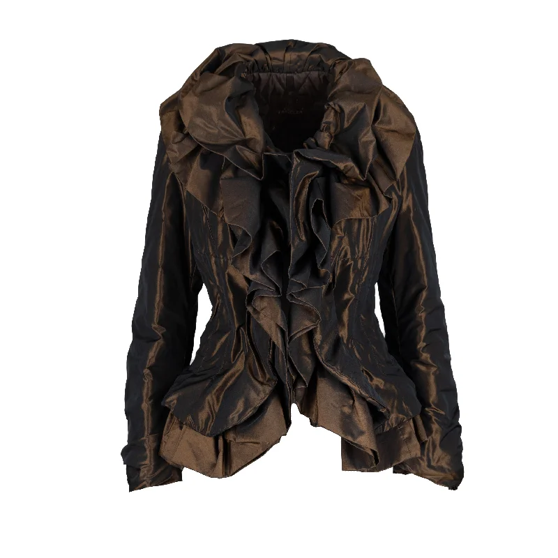 Women's Luxury Attire Moncler Ruffled Down Jacket - '10s