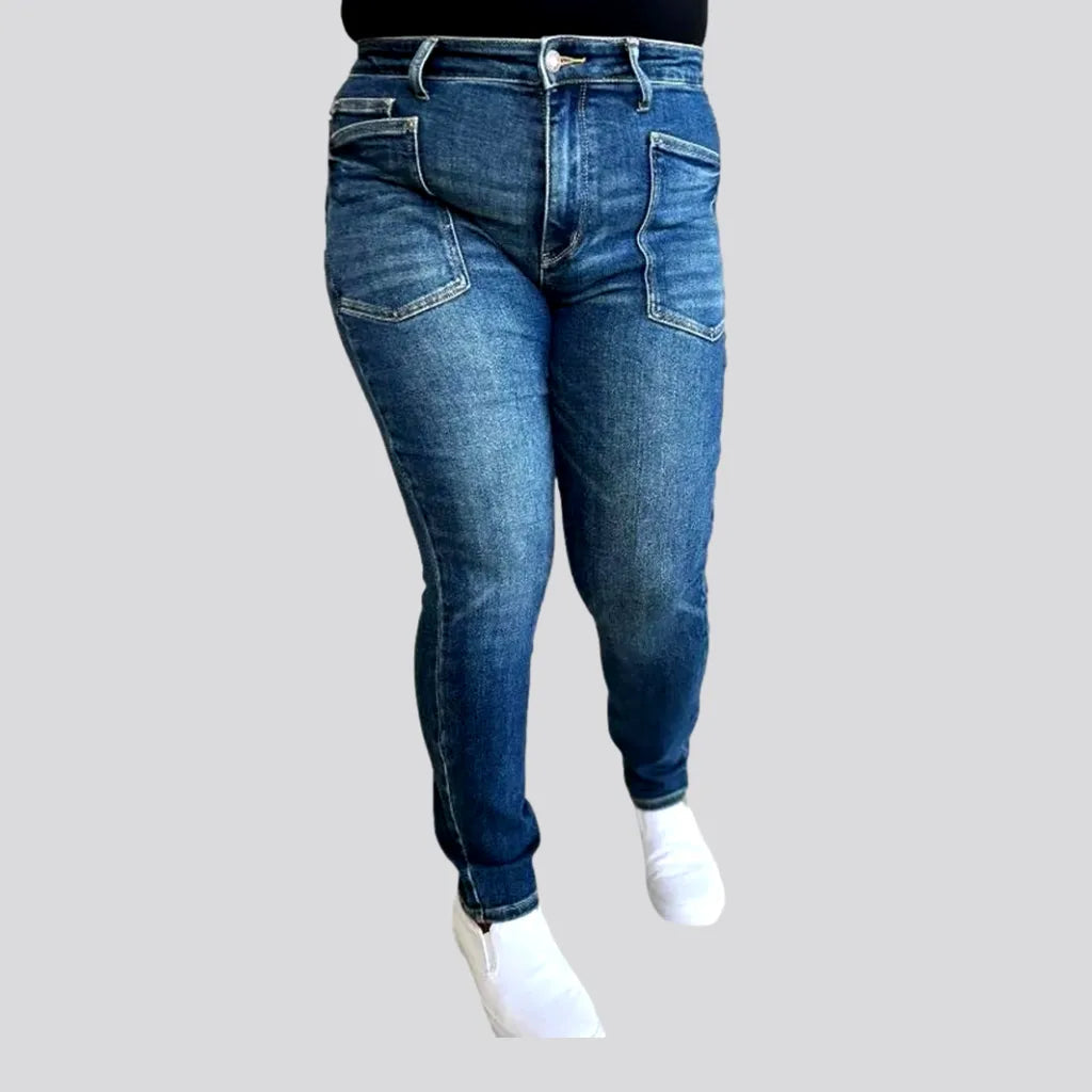 Clothes For Woman Casual women's stonewashed jeans