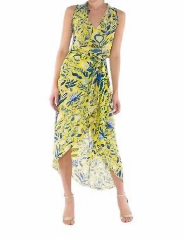 Sustainable Women's Clothing Ima Skirt In Yellow Millie Flowers