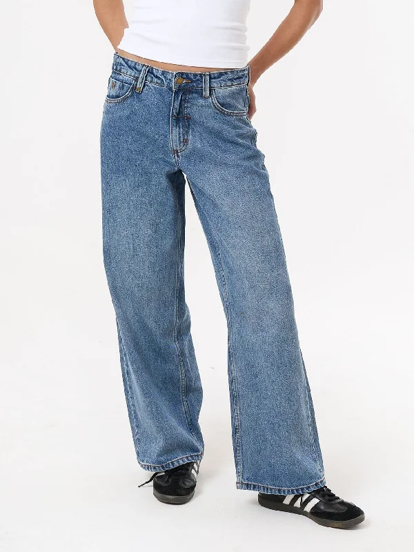 Holiday Gift Guide Sale Billie Low Baggie Jean - Weathered Blue